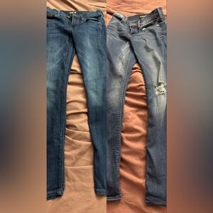 Express size 0 medium wash jeans 2 pair bundle